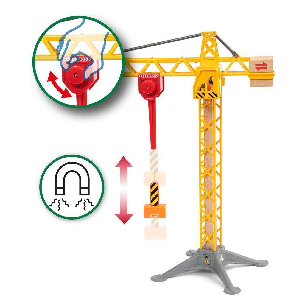 BRIO Light Up Construction Crane-Brio-The Red Balloon Toy Store