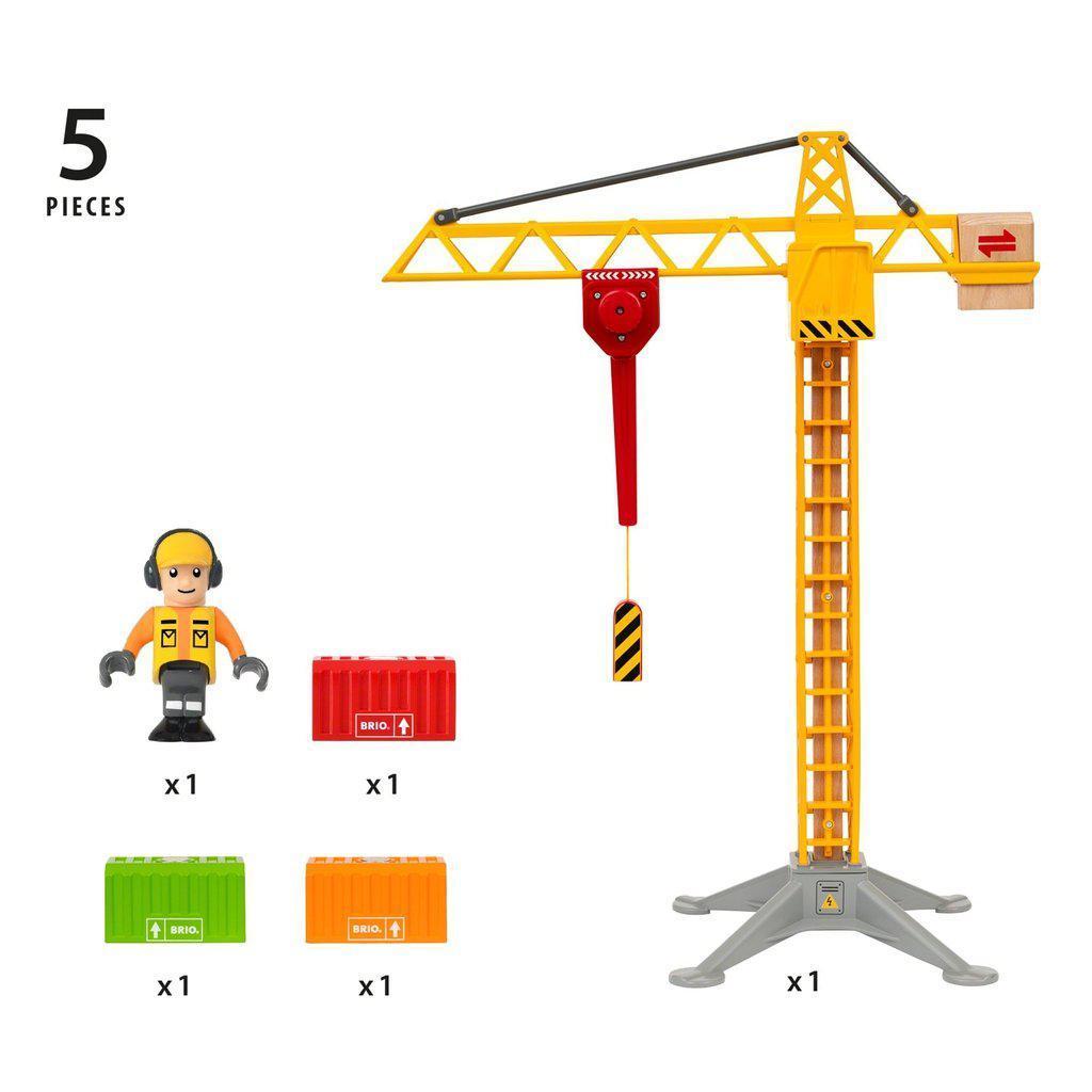 BRIO Light Up Construction Crane-Brio-The Red Balloon Toy Store