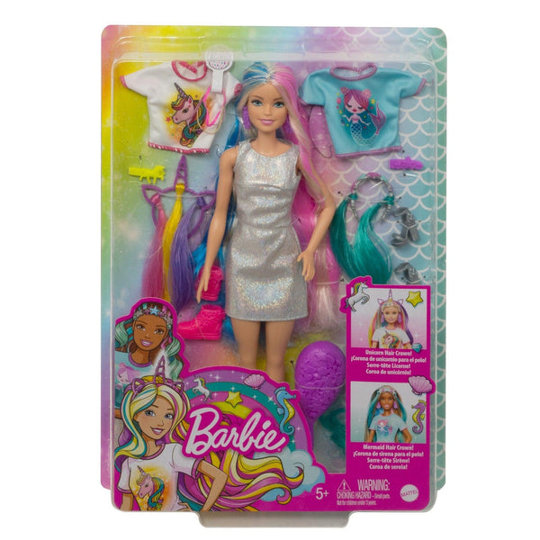 Barbie Fantasy Hair Doll with Mermaid & Unicorn Looks - Mattel – The Red  Balloon Toy Store