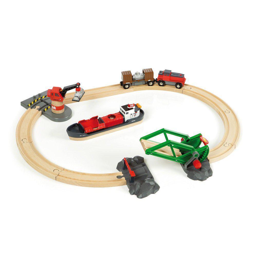 Cargo Harbour Set-Brio-The Red Balloon Toy Store