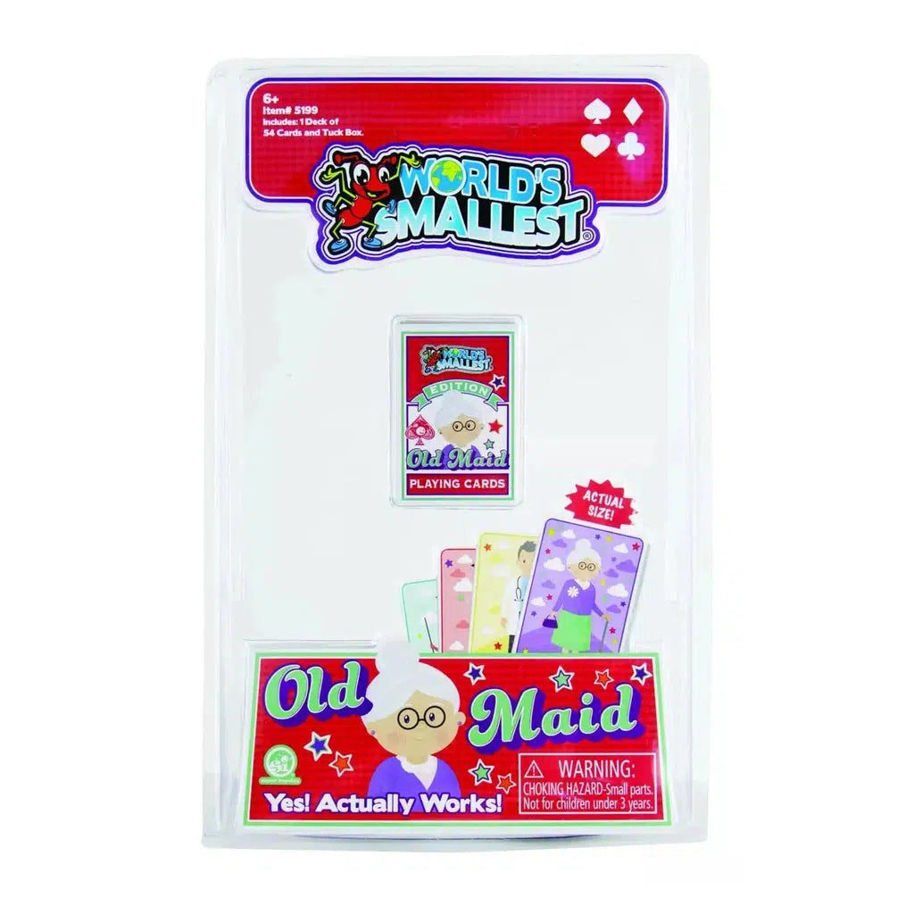 World's Smallest Old Maid in red packaging