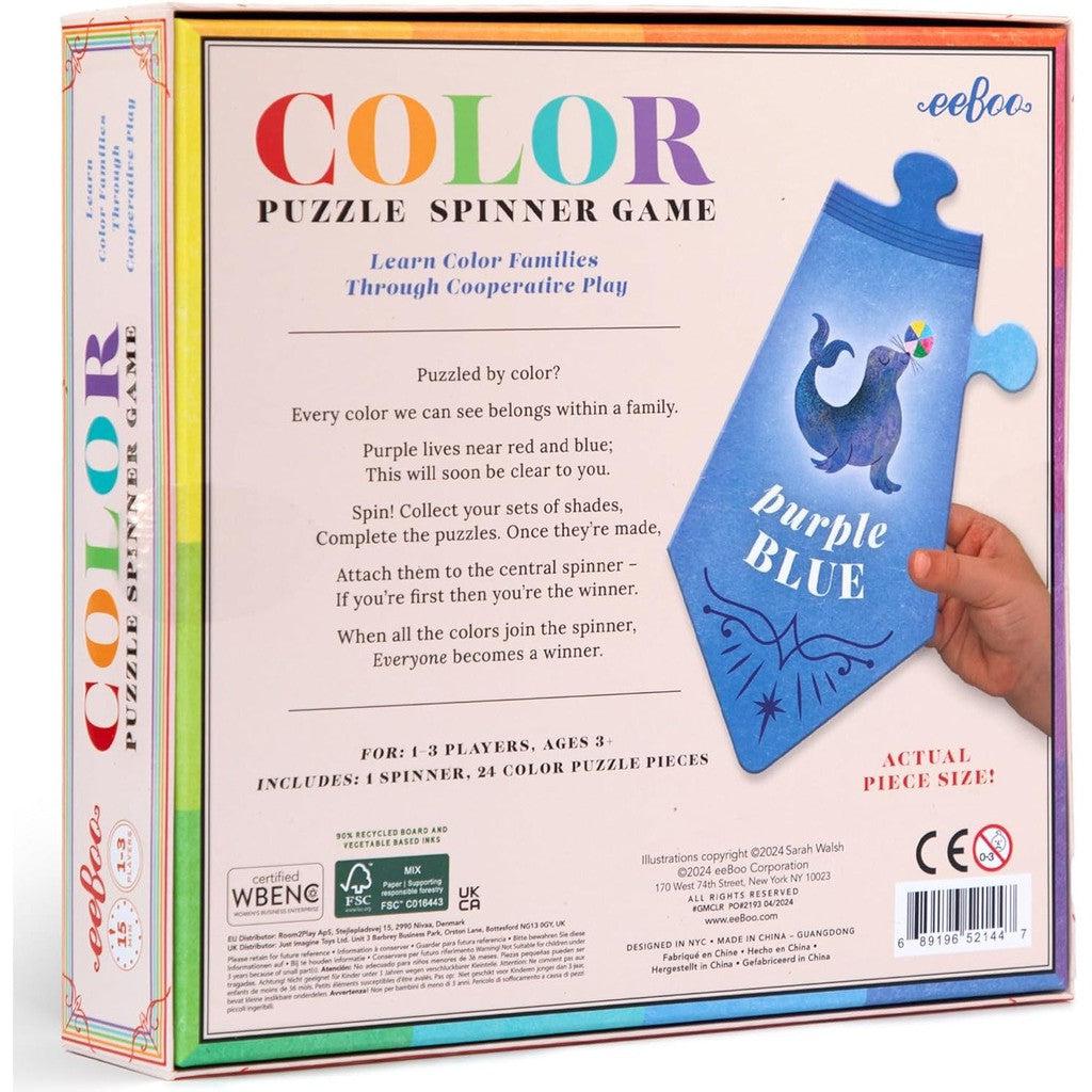 This vibrant Color Puzzle Spinner Game is perfect for kids ages 3+. Combining fun and learning, this educational cooperative game fosters teamwork and creativity. Ideal for young minds eager to explore colors and shapes, ensuring hours of educational play.