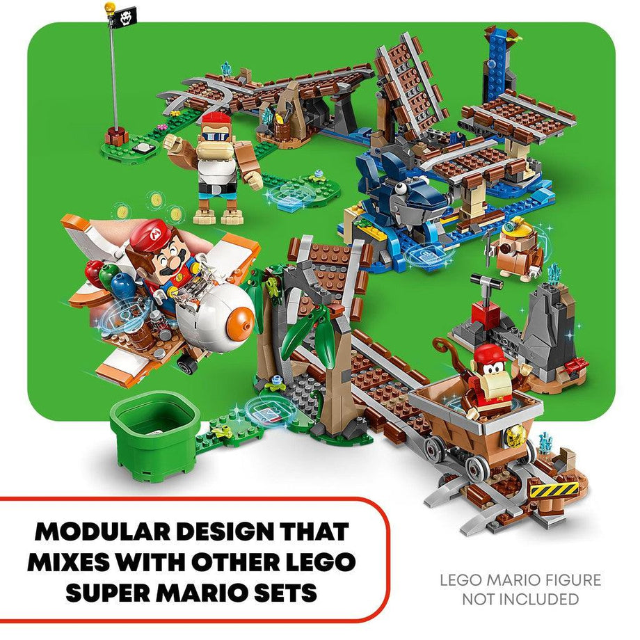LEGO Super Mario: Diddy Kong's Mine Cart Ride Expansion Set (71425 