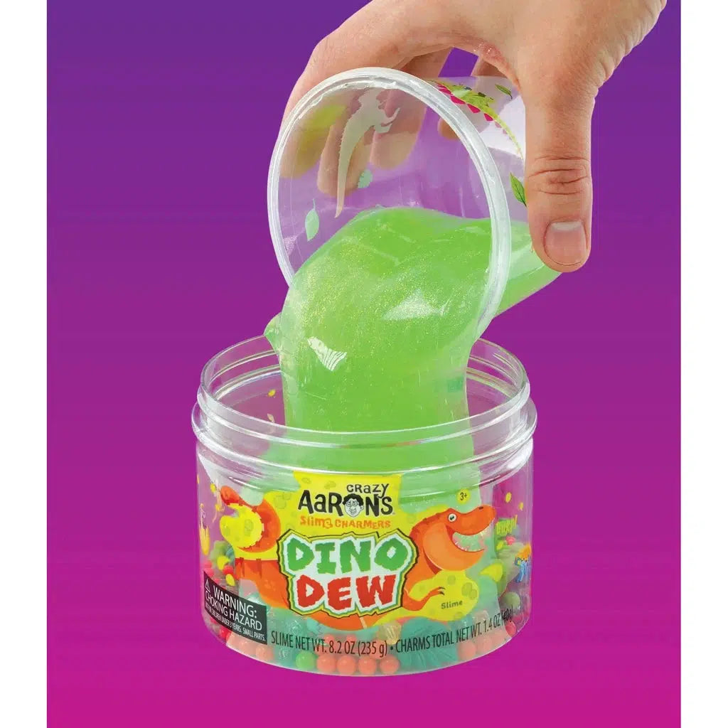 slime being dumped into tub of charms