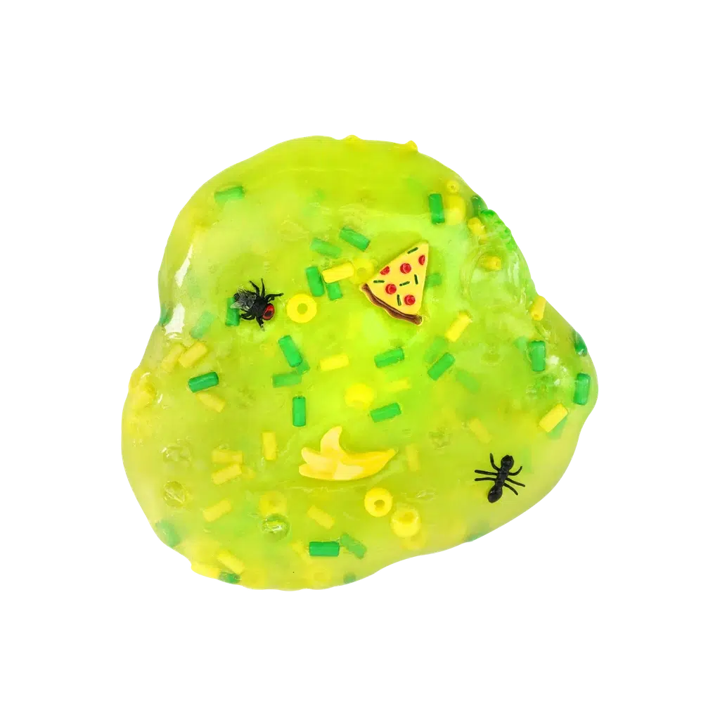 a blob of slime with charms mixed in