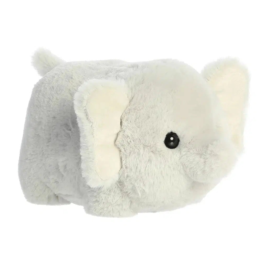 A soft, gray Eri Elephant plush toy with large ears and a small trunk is shown against a white background.