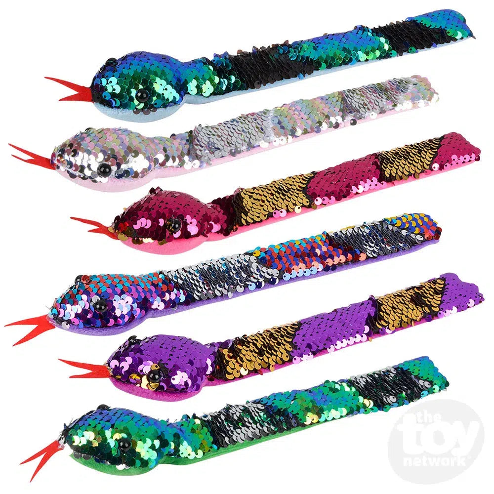 Flip Sequin Snake Slap Bracelet Assorted-The Toy Network-The Red Balloon Toy Store