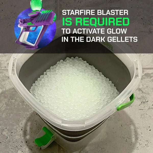 Gel Blaster Starfire Glow in the Dark Gellet Blaster - with Gellet Hopper  for sale online