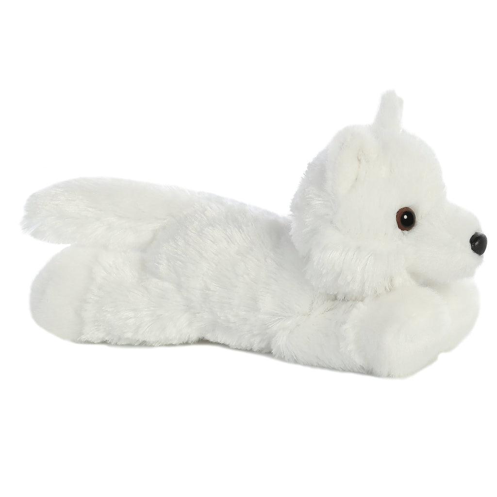 Ghost the White Wolf - Mini Flopsies-Aurora World-The Red Balloon Toy Store