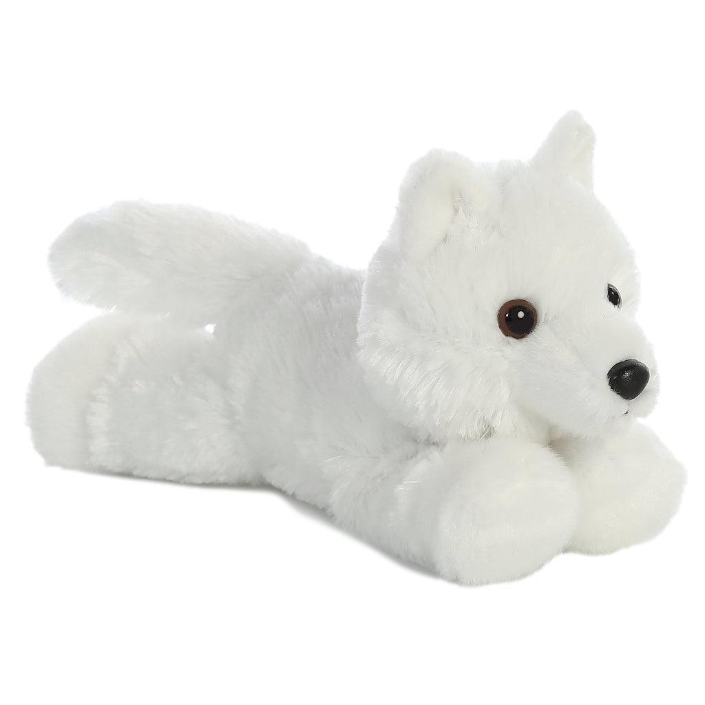 Ghost the White Wolf - Mini Flopsies-Aurora World-The Red Balloon Toy Store