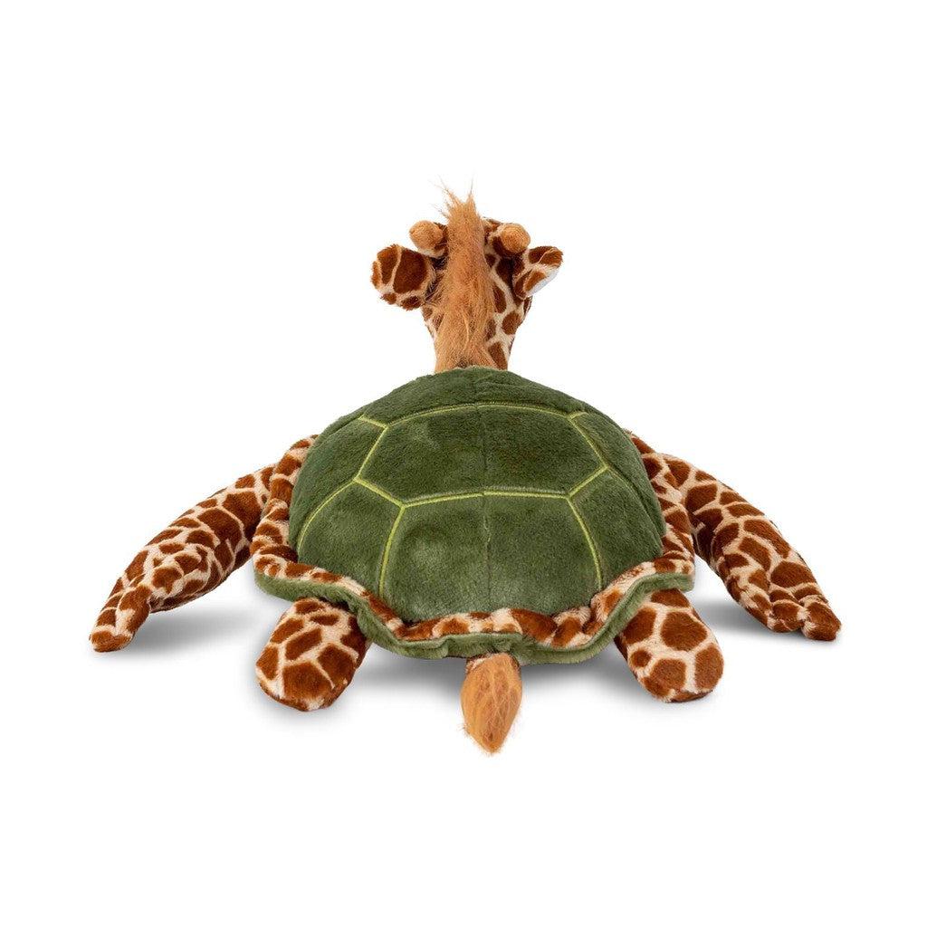 Meet the Randimals: a plush toy celebrating diversity with its unique blend of a giraffe head, giraffe-patterned legs, and a green turtle shell.