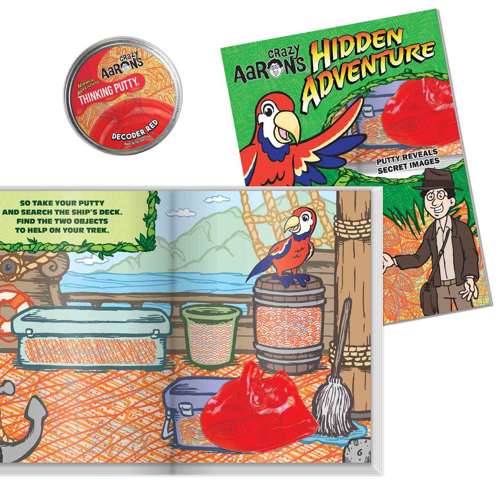 Hidden Adventure Thinking Putty - Decoder Red-Crazy Aaron's-The Red Balloon Toy Store