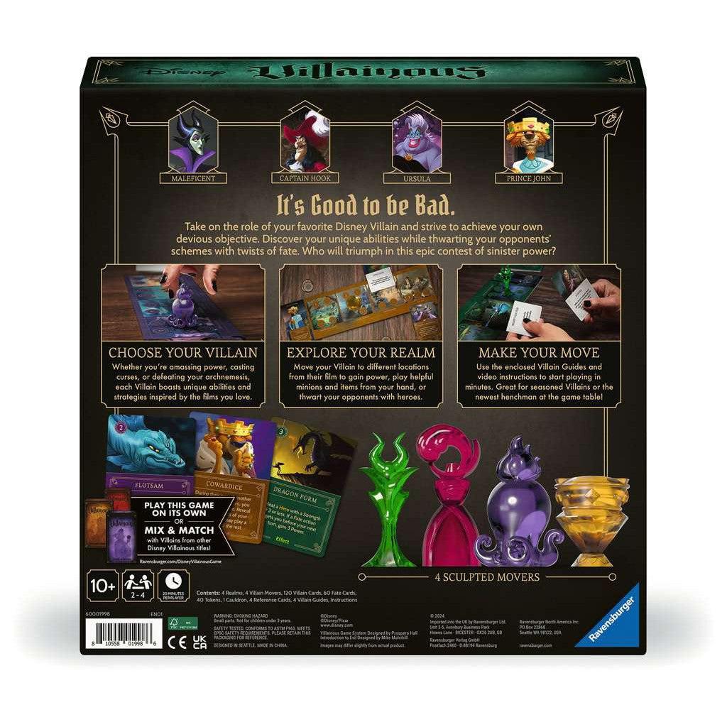 Back of Villainous Into to Evil box