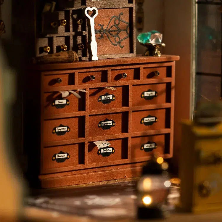 closeup of drawers