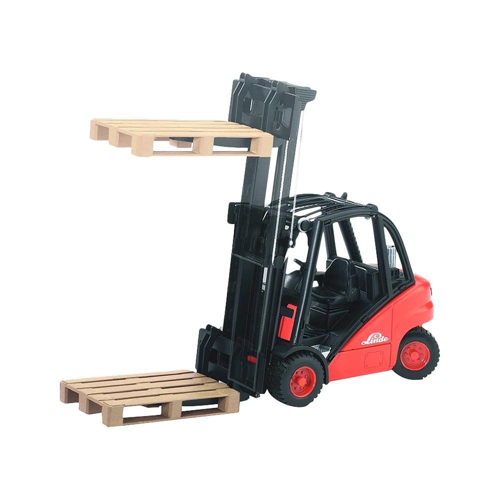 Linde Fork Lift H30D with Pallets-Bruder-The Red Balloon Toy Store