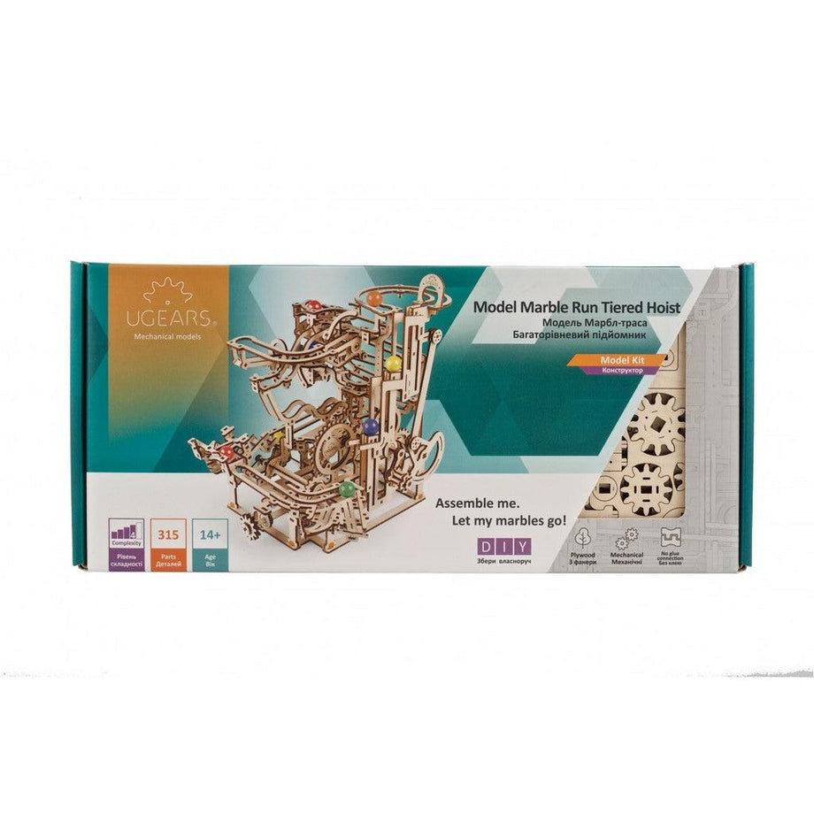 Ugears model kit Marble Run Tiered Hoist