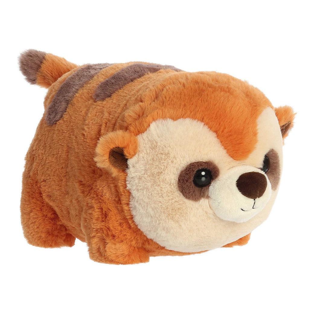 Introducing the Spudsters line, this potato-shaped plush resembles a round, chubby meerkat with brown and orange fur, small ears, and a striped back. Perfect for cuddling, it's an adorable companion you'll want to hug all day long!