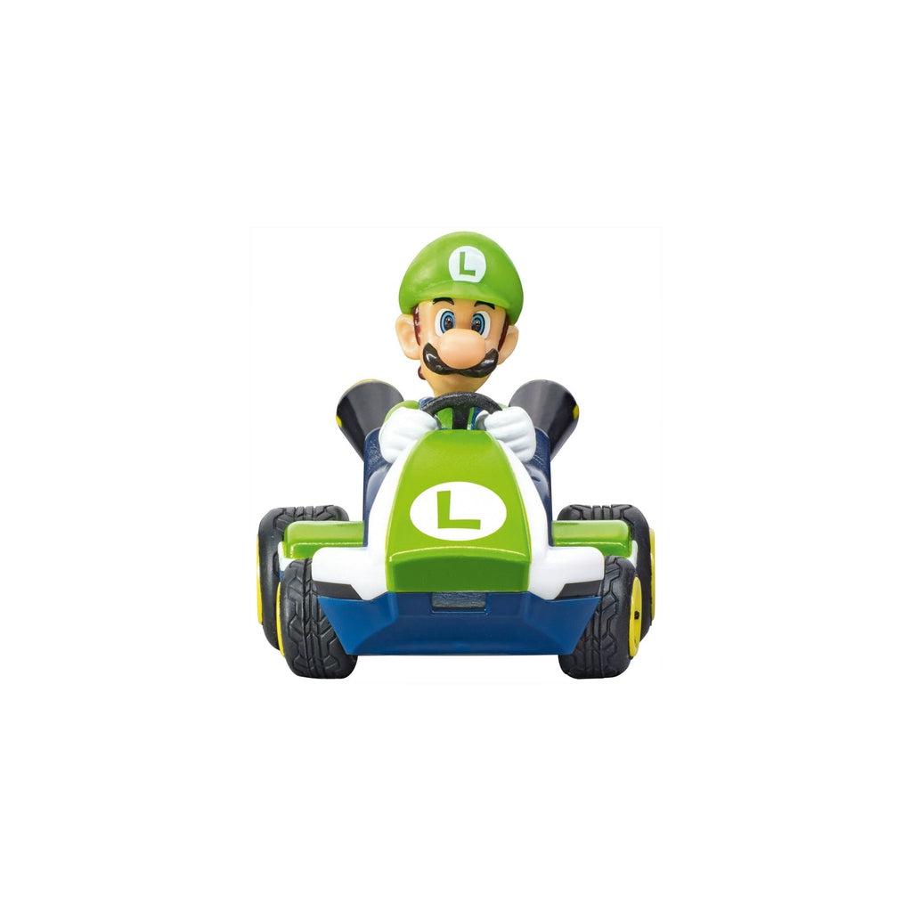 Front view of the Luigi racing kart.