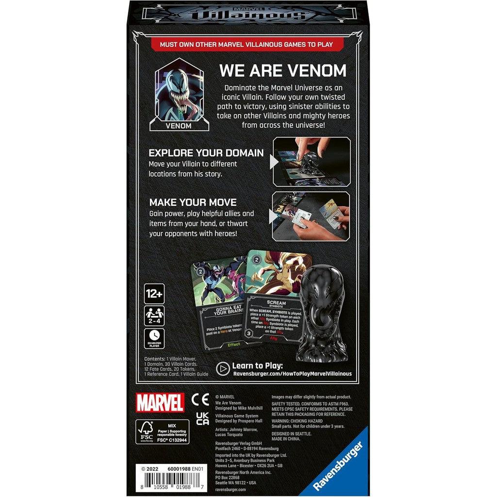 Back of We Are Venom box 