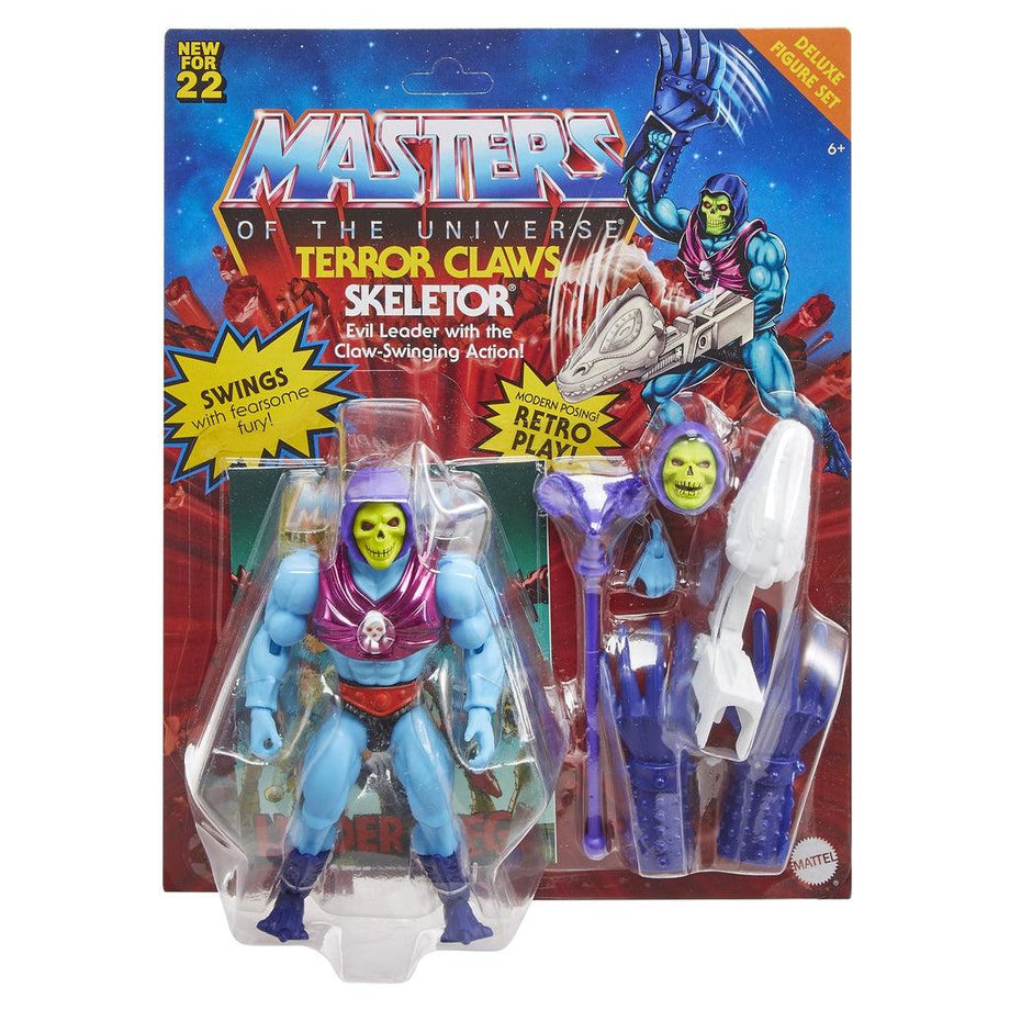  Masters of the Universe Origins Deluxe Skeletor Action Figure,  5.5-in Battle Character for Storytelling Play and Display, Gift for 6 to  10-Year-Olds and Adult Collectors : Toys & Games