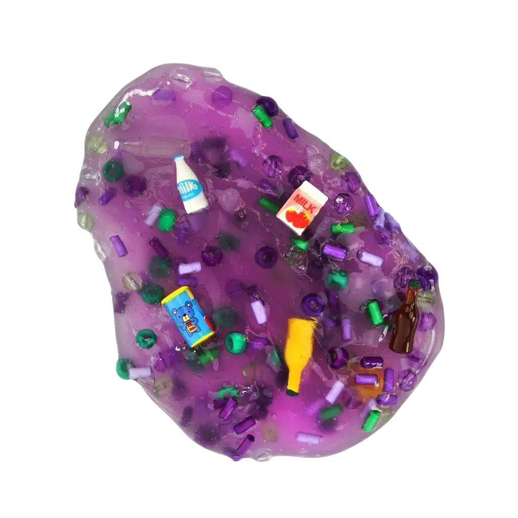 Blob of slime with charms mixed in