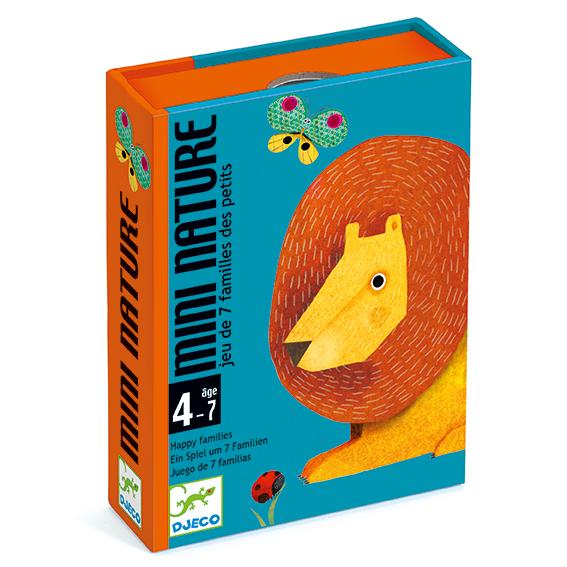 Mini Nature by Djeco, a children's game in a blue box featuring a cartoon lion and butterfly