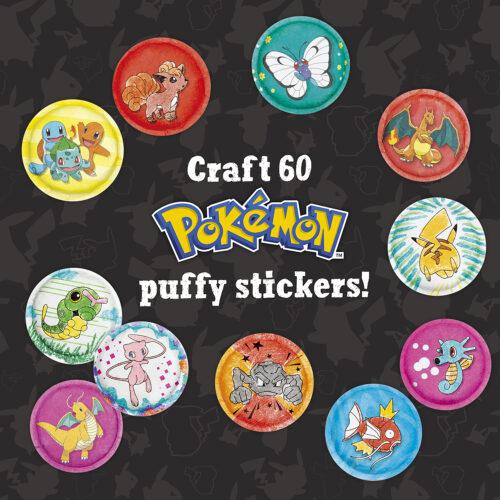 craft 60 pokemon puffy stickers