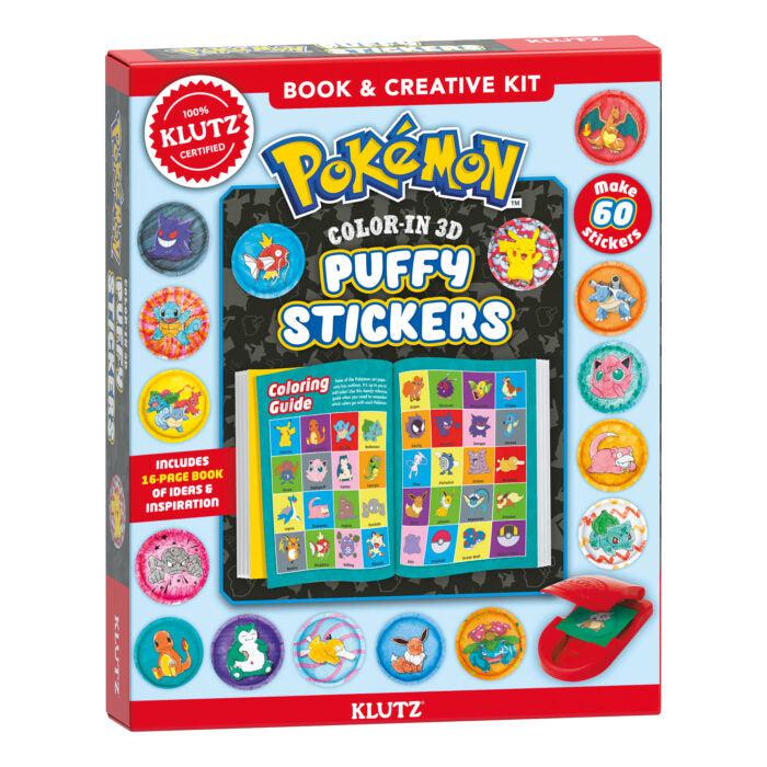 Pokemon Puffy Stickers by KLUTZ. Book and creative kit lets you color and stamp your own puffy stickers