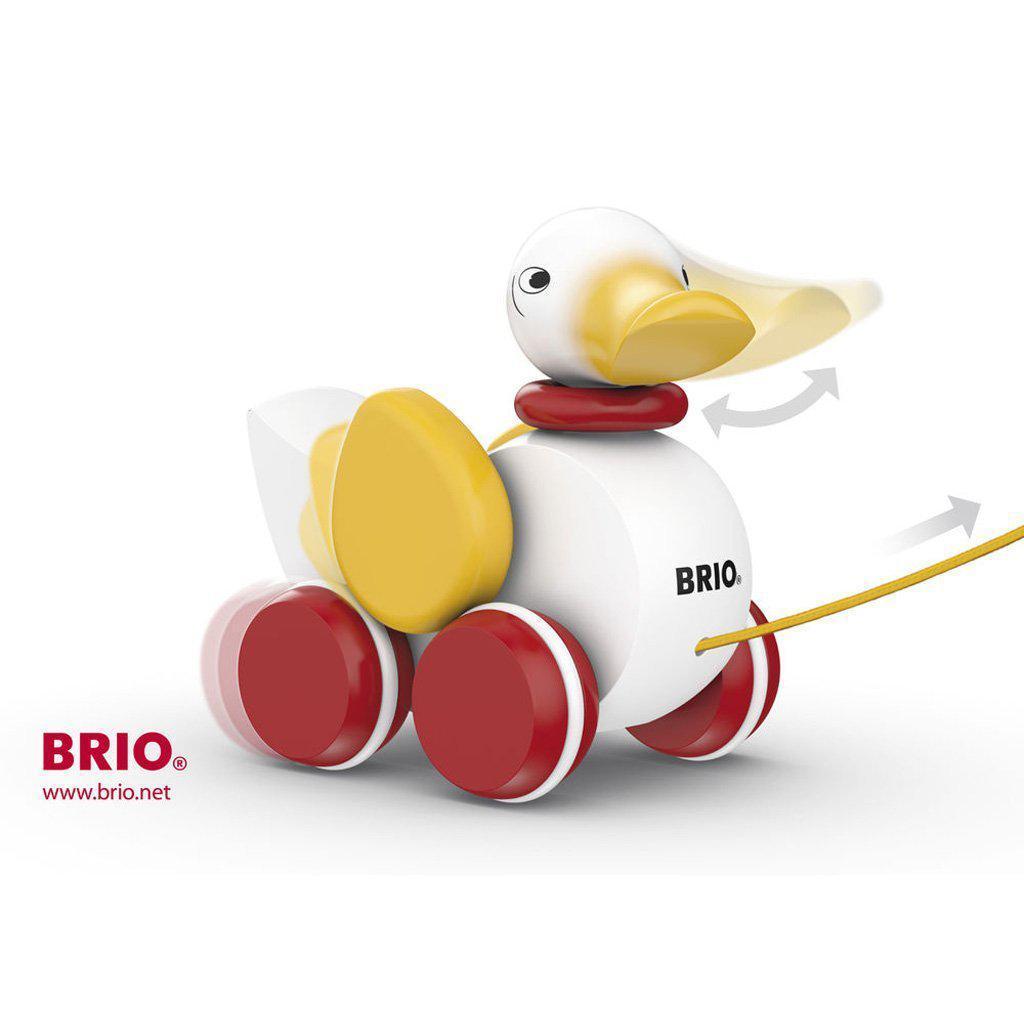 Pull Along Duck-Brio-The Red Balloon Toy Store