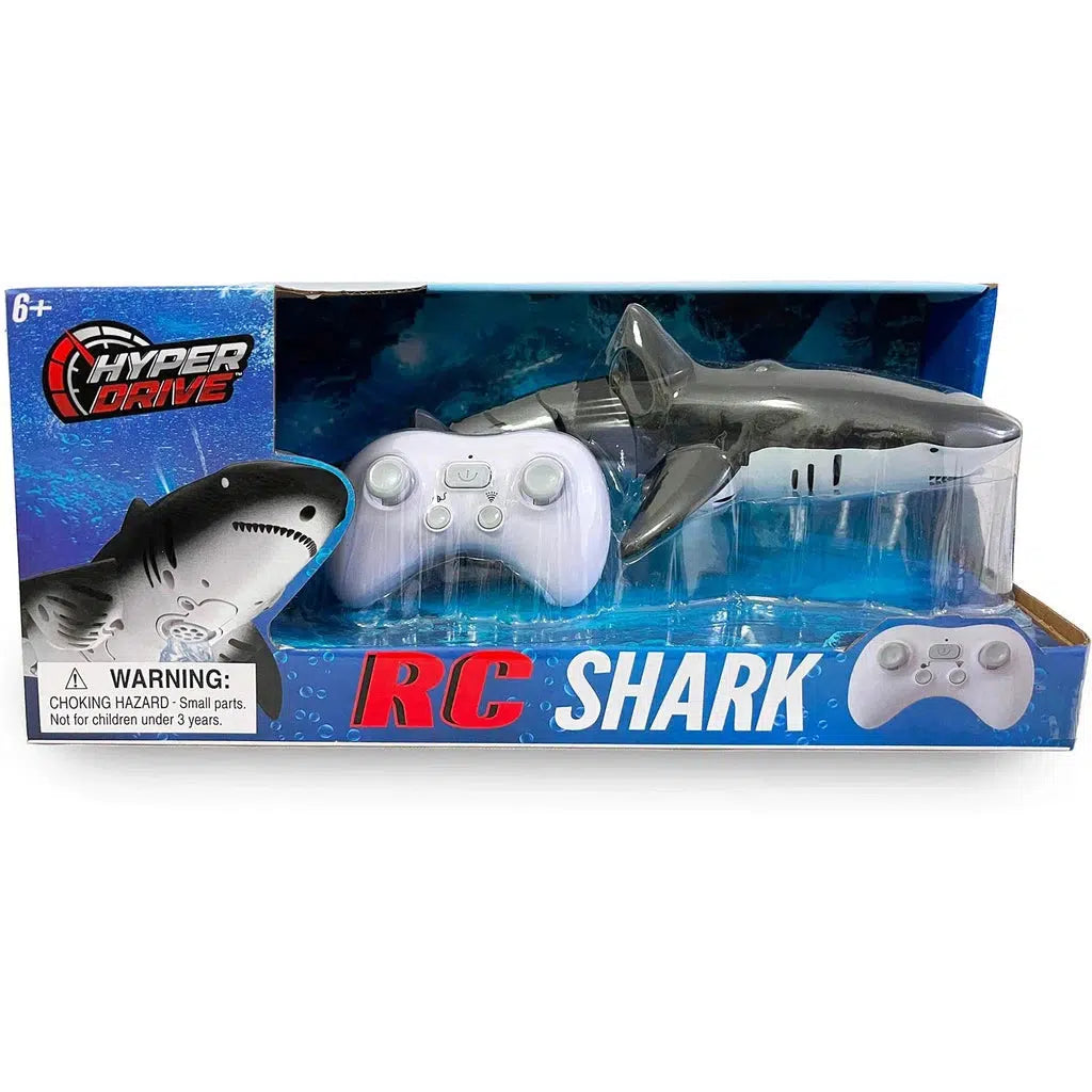 Toy shark in packaging