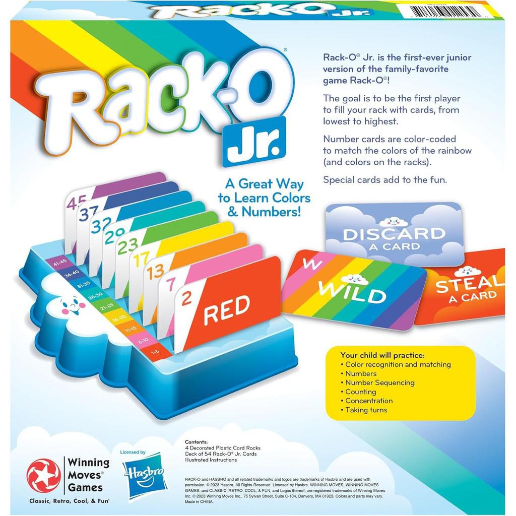 Back of Rack-o Jr box