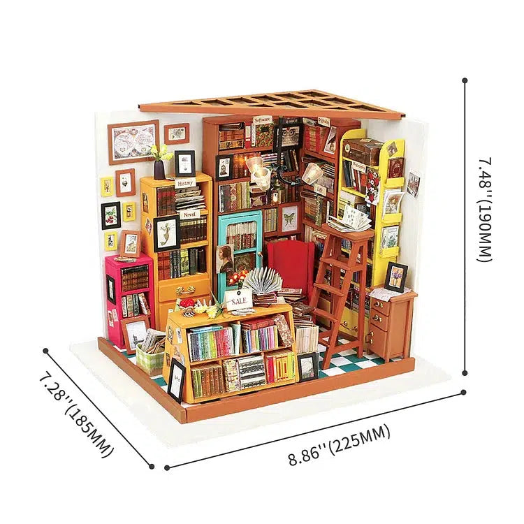 Dimensions are 7.28 x 8.86 x 7.48 inches