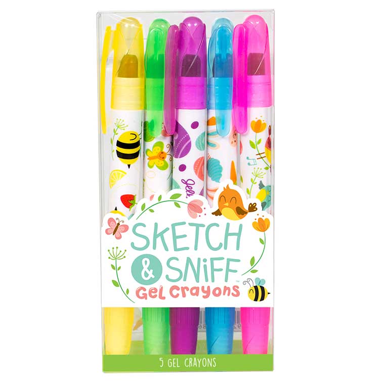 SPRING CRAYONS Coloring Set, Coloring Pack With 5 Crayons, Bugs