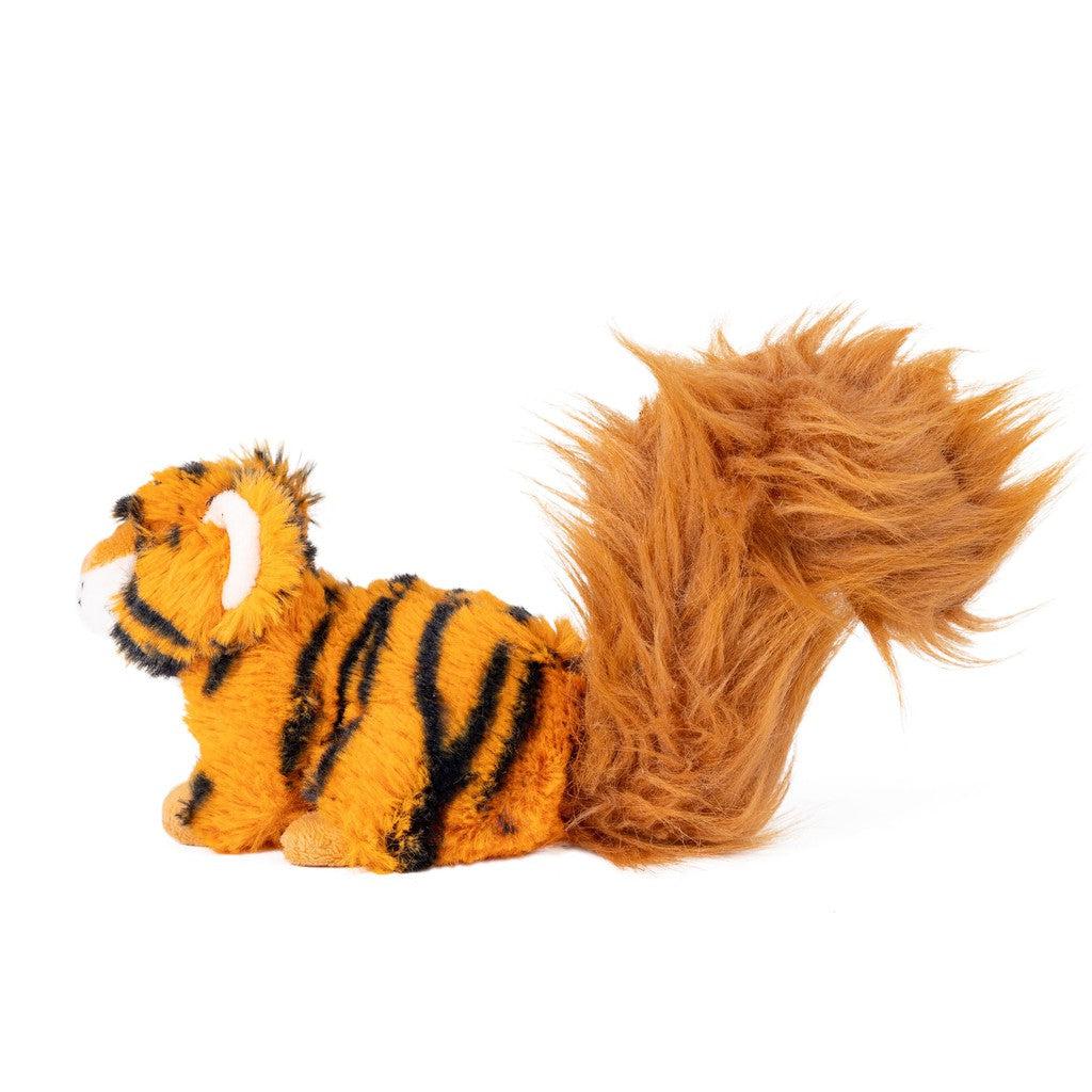 Plush of tiger-patterned squirrel 