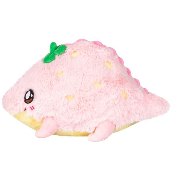 Side of strawberry crocodile plush