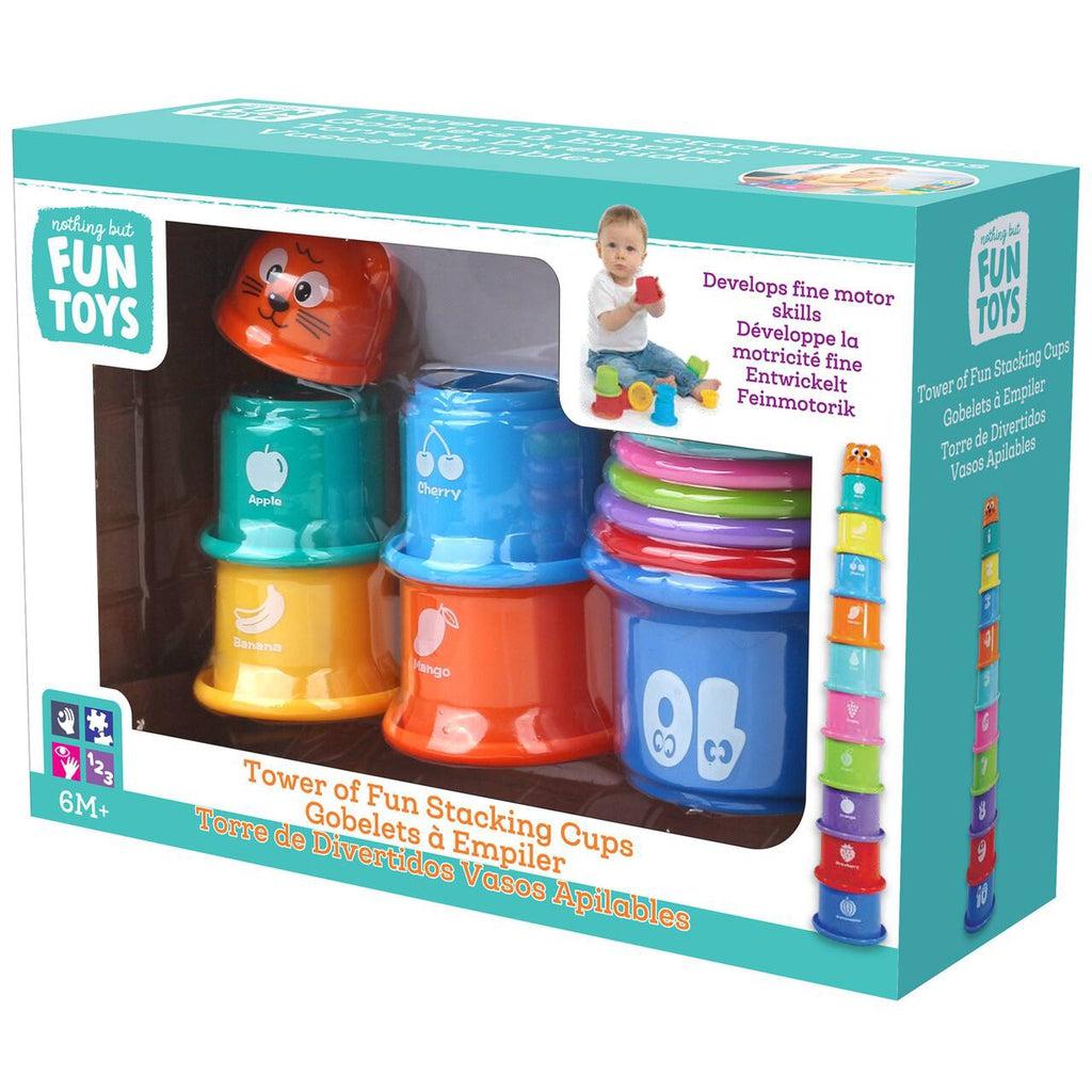 Plastic stacking hot sale cups toys