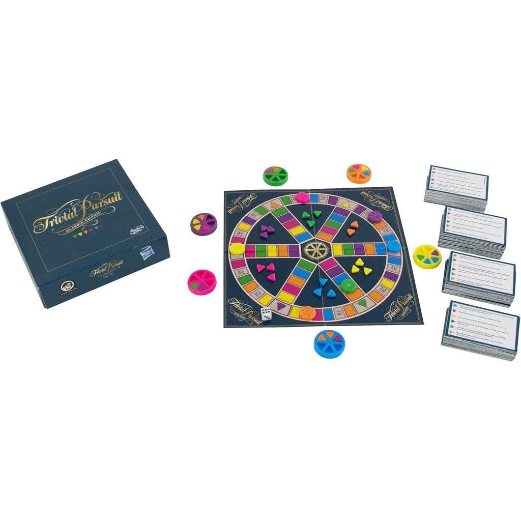 Closeup of tiny pieces of world's smallest trivial pursuit