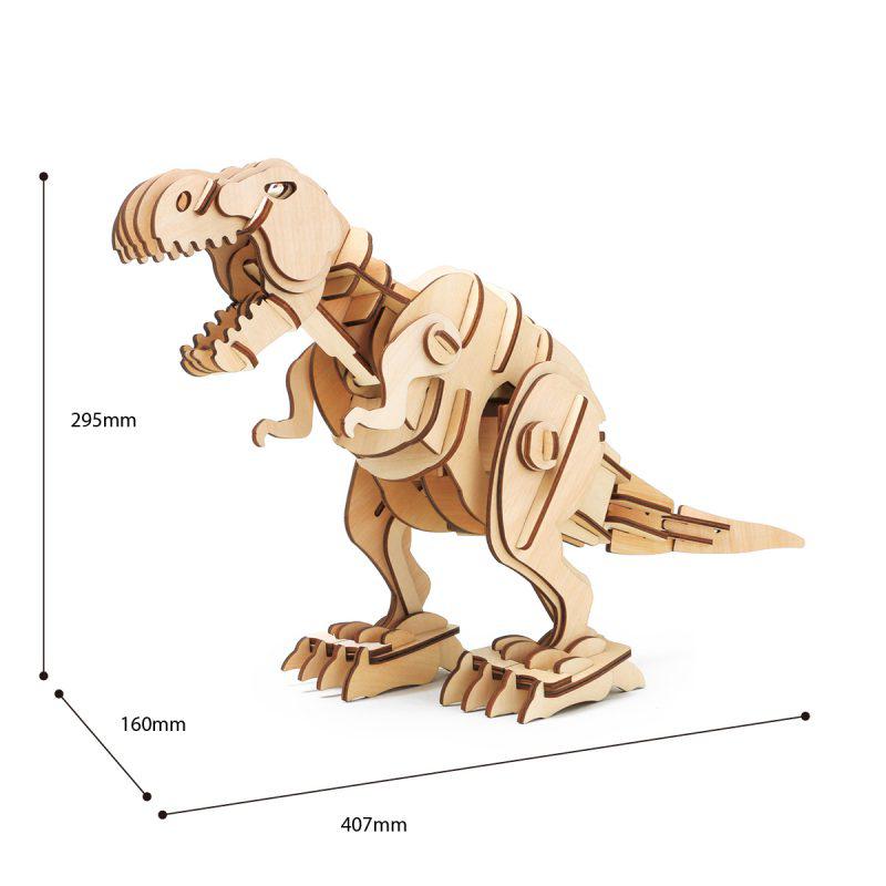 Dimensions of robotic t rex are 295 x 160 x 407mm