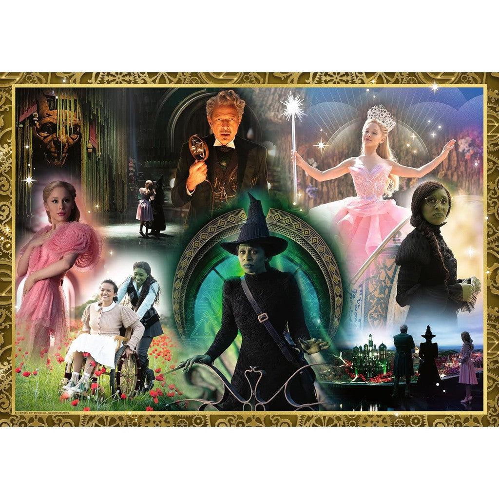 Explore characters from "Oz the Great and Powerful" as they embark on magical adventures in Ravensburger Wicked's stunning jigsaw puzzle for adults. Featuring vibrant costumes and an ornate fantasy backdrop, this puzzle captures the whimsical essence of Oz in beautifully crafted scenes.