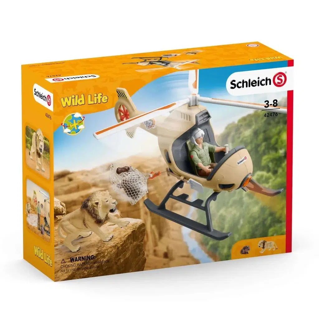 Wild Life Animal rescue helicopter-Schleich-The Red Balloon Toy Store