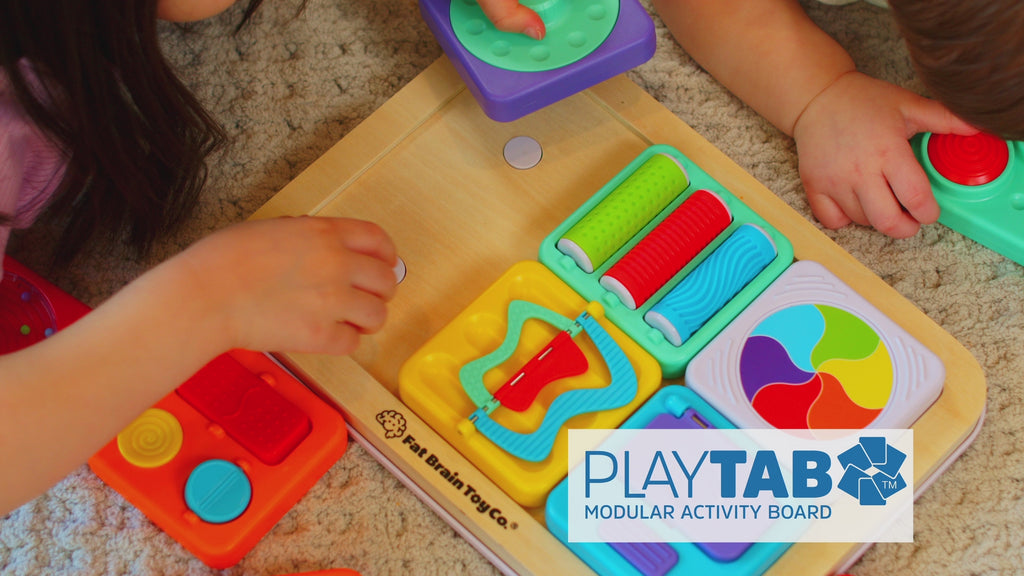 PlayTab lifestyle video, showing kids adding, removing, and playing with tiles on the PlayTab