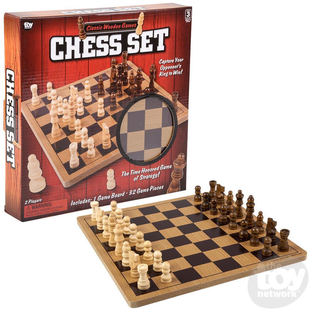 10" Wooden Chess Set-The Toy Network-The Red Balloon Toy Store