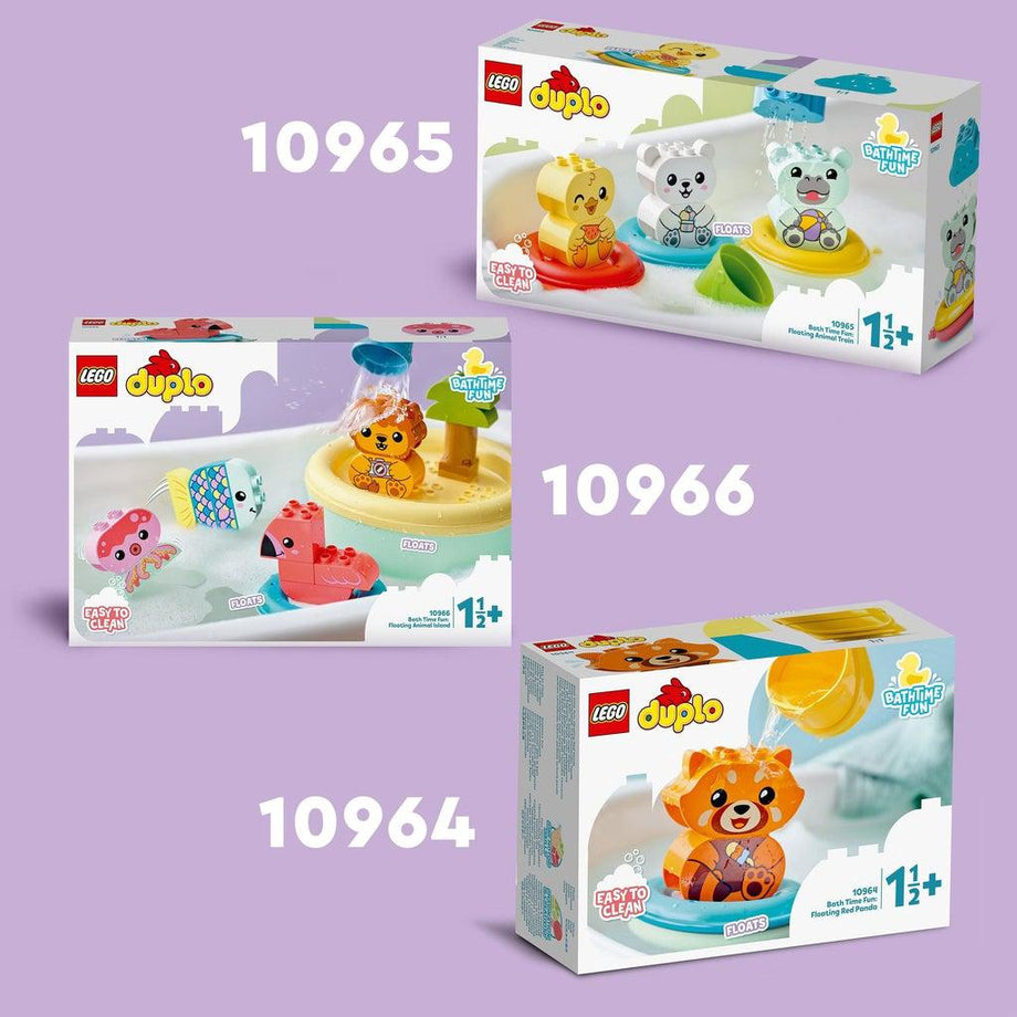 LEGO DUPLO Bath Time Fun: Floating Red Panda 10964 Bath Toy for Babies and  Toddlers Ages 1.5 Plus Years Old, Baby Bathtub Water Toys, Easy to Clean