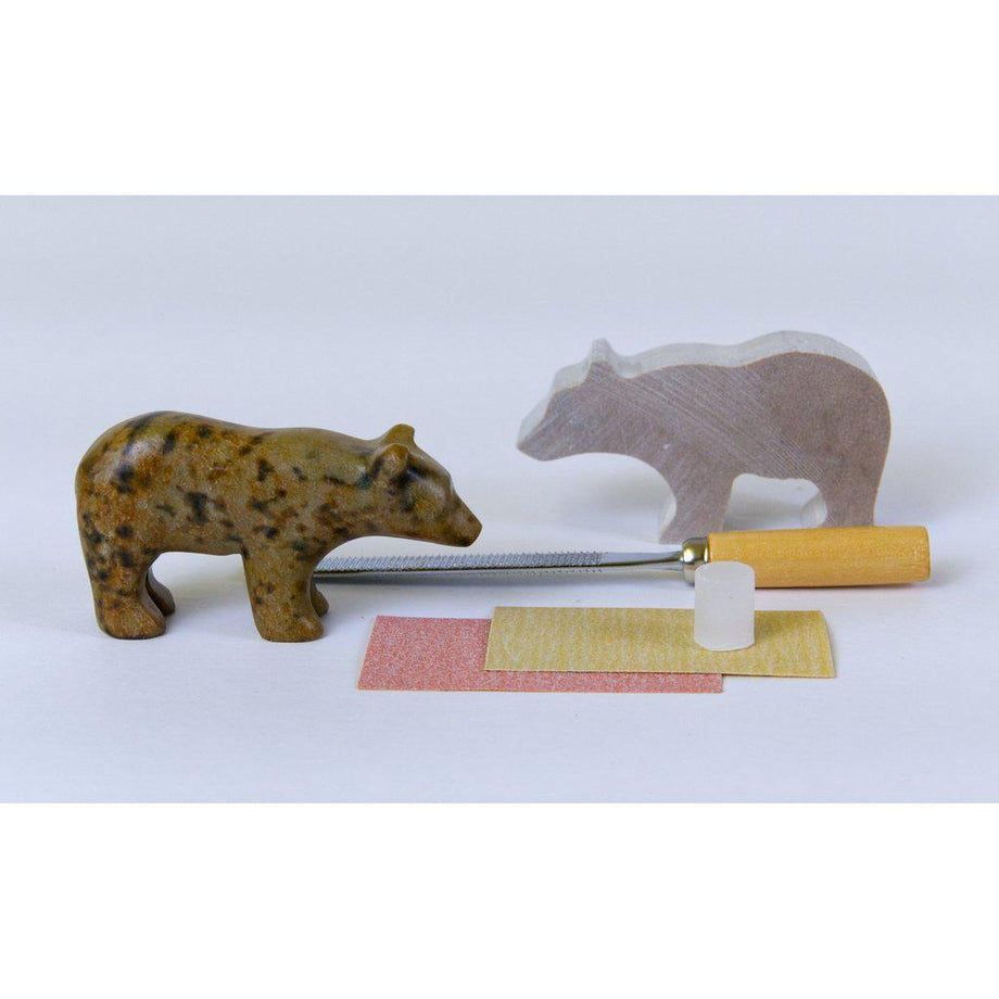 Studiostone: Bear Soapstone Carving Kit