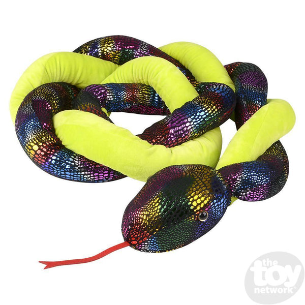 Giant Rainbow Sequin Snake - The Toy Network – The Red Balloon Toy Store