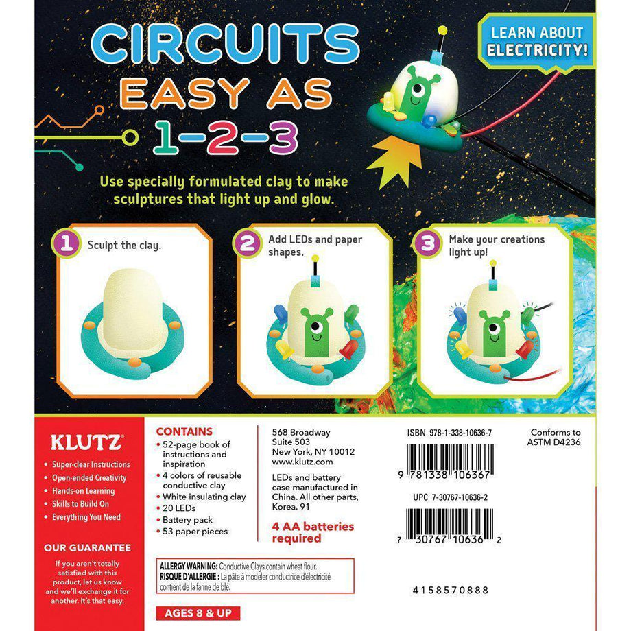 Klutz Sew Your Own Light-Up Circuit Art Craft & Science Kit