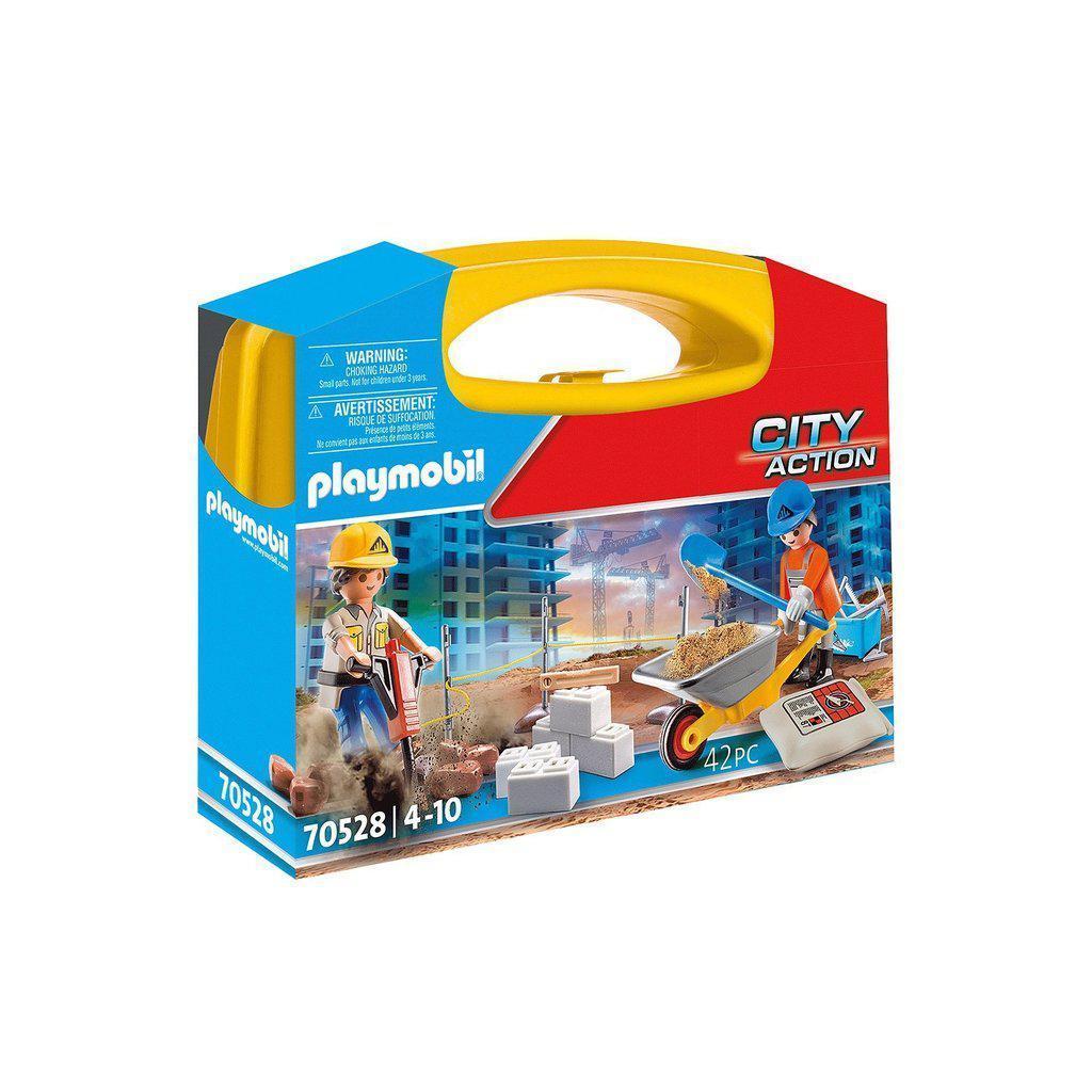Playmobil City Action Construction Site Carry Case Playset - 70528