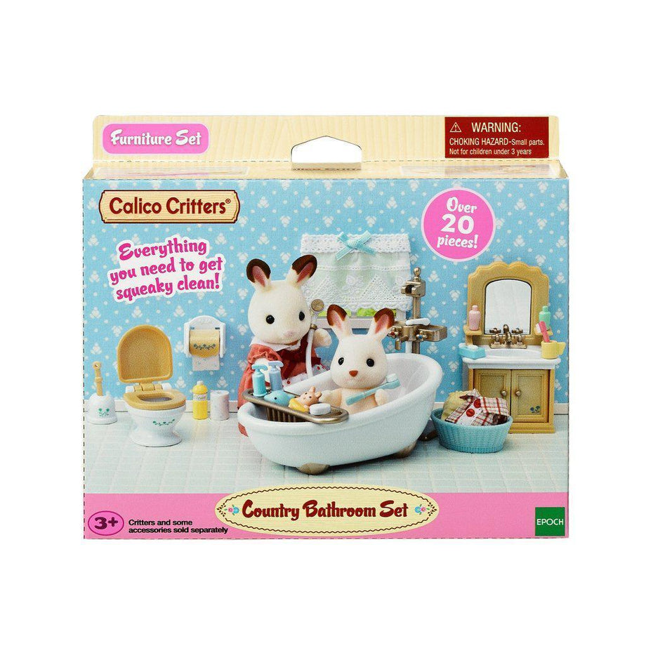 Calico critters bathroom store set