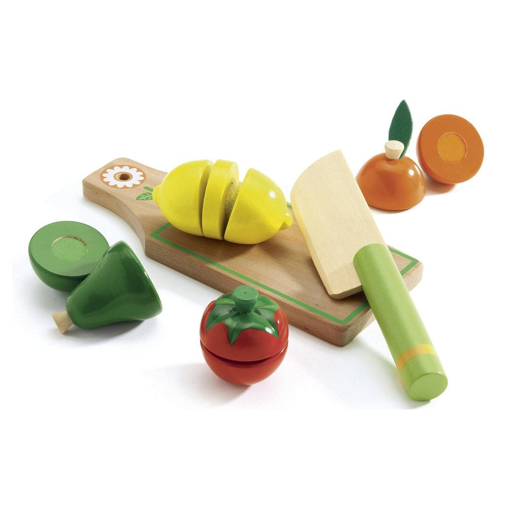Wooden Cutting Vegetable Set