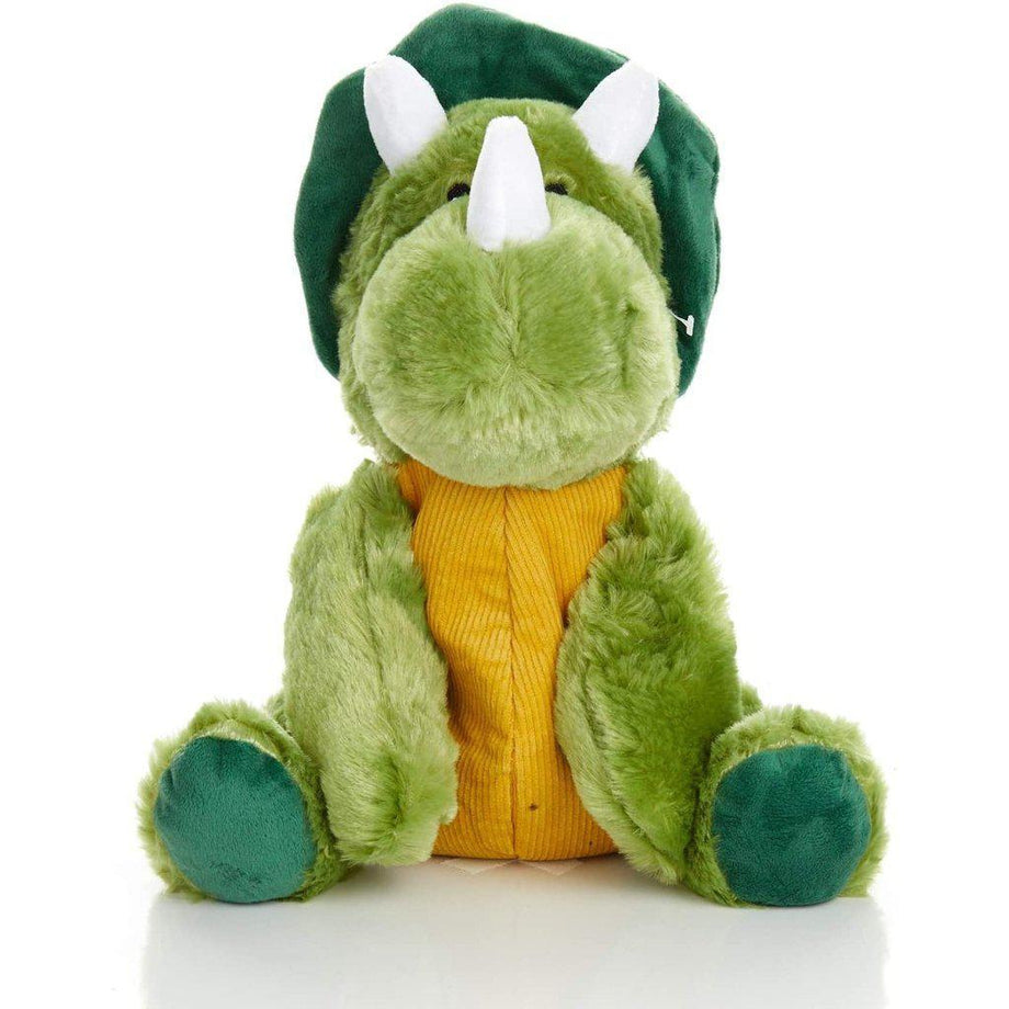 WARMIES Cozy Plush Heatable Stuffed Animal Toy Dinosaur Green Used